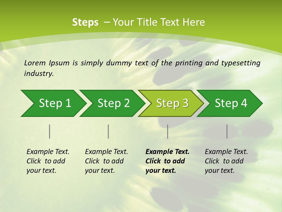 Extreme Groceries Kiwi PowerPoint Template