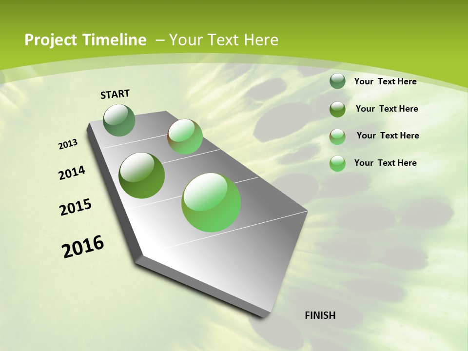 Extreme Groceries Kiwi PowerPoint Template