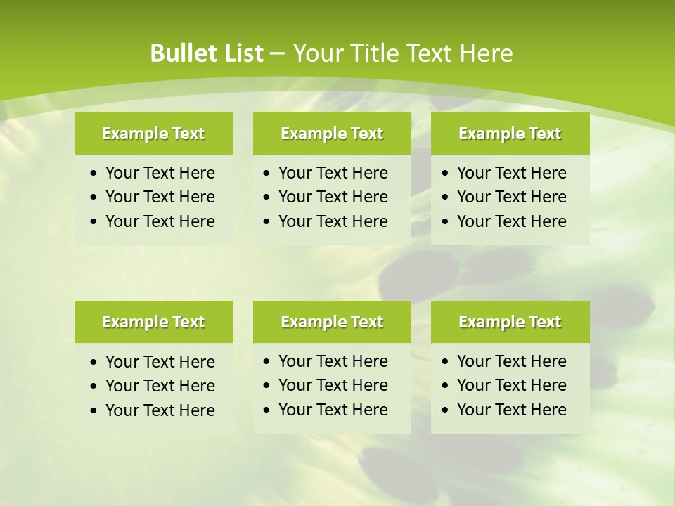 Extreme Groceries Kiwi PowerPoint Template