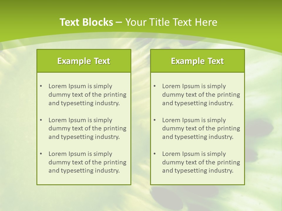 Extreme Groceries Kiwi PowerPoint Template