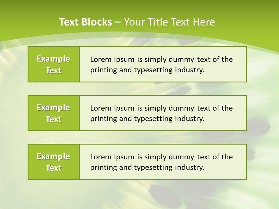 Extreme Groceries Kiwi PowerPoint Template