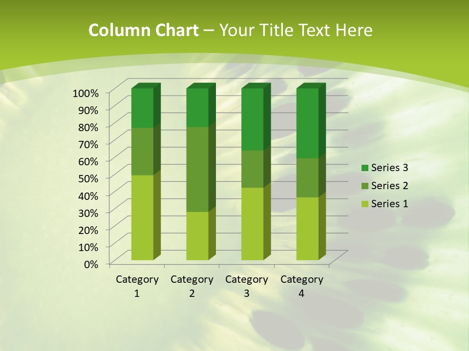 Extreme Groceries Kiwi PowerPoint Template