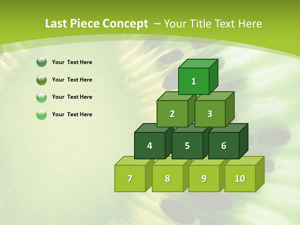 Extreme Groceries Kiwi PowerPoint Template