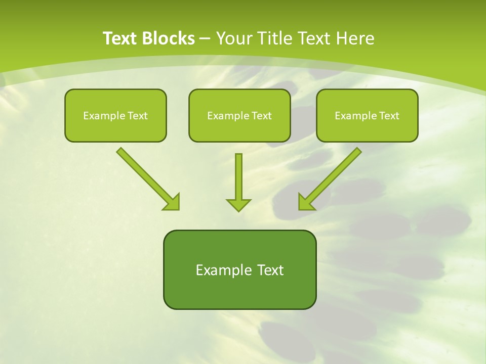 Extreme Groceries Kiwi PowerPoint Template