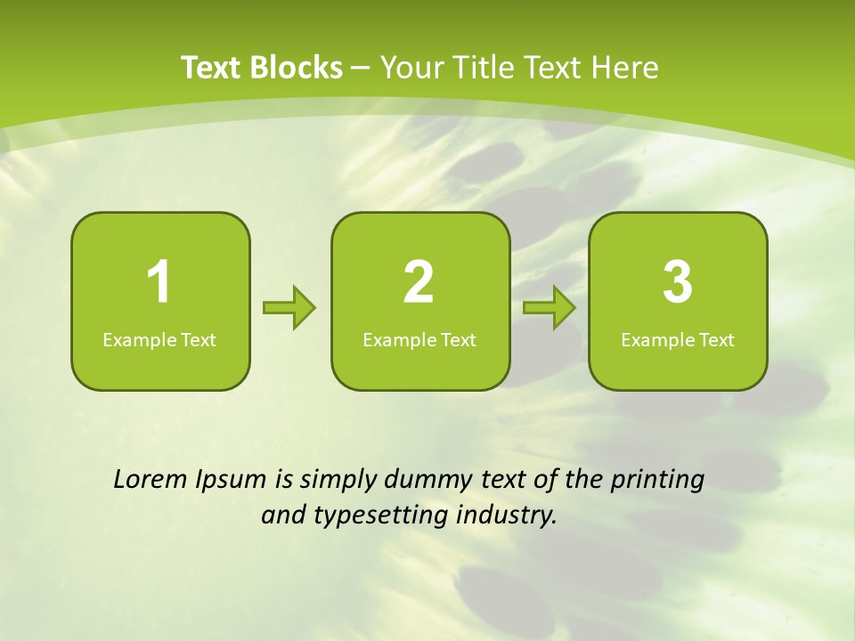 Extreme Groceries Kiwi PowerPoint Template
