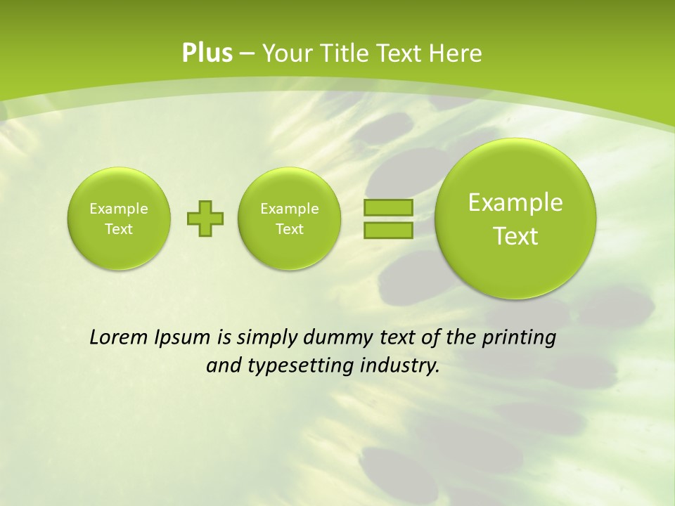 Extreme Groceries Kiwi PowerPoint Template