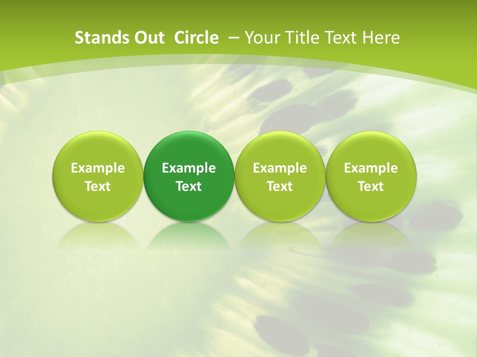 Extreme Groceries Kiwi PowerPoint Template