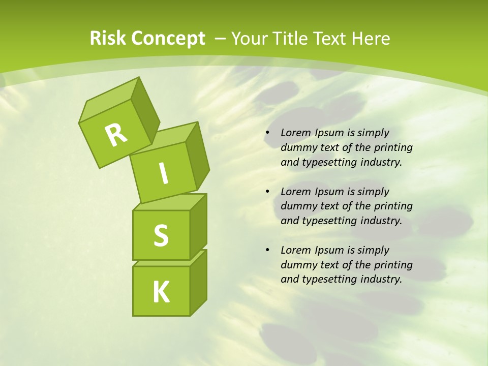 Extreme Groceries Kiwi PowerPoint Template