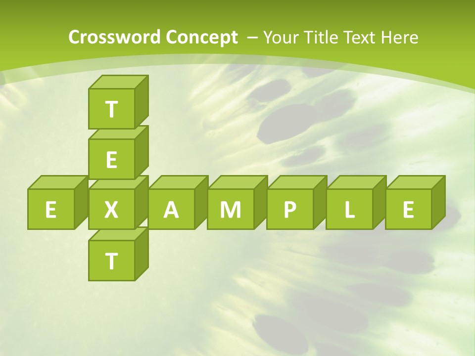 Extreme Groceries Kiwi PowerPoint Template