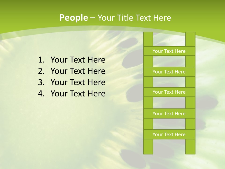 Extreme Groceries Kiwi PowerPoint Template