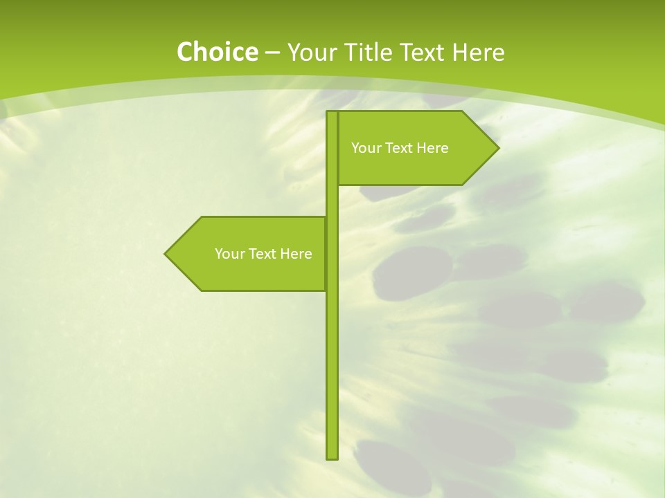 Extreme Groceries Kiwi PowerPoint Template