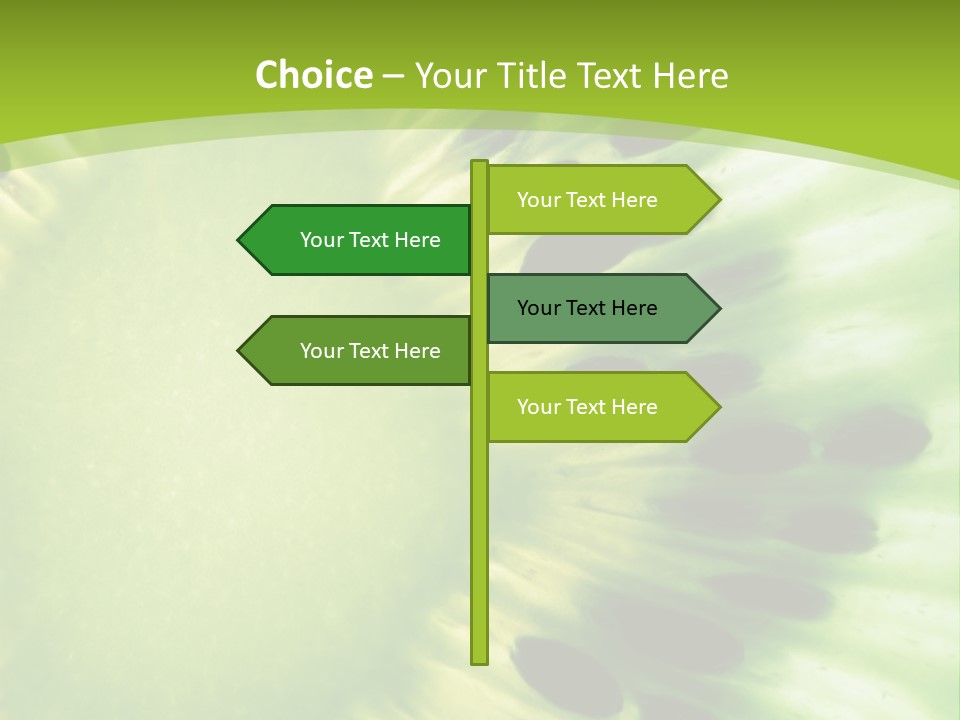 Extreme Groceries Kiwi PowerPoint Template