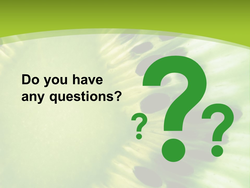 Extreme Groceries Kiwi PowerPoint Template