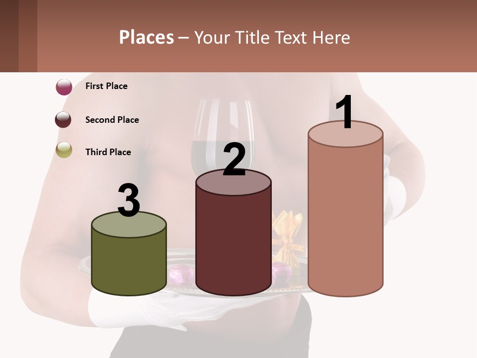 Man Waiter Beautiful PowerPoint Template