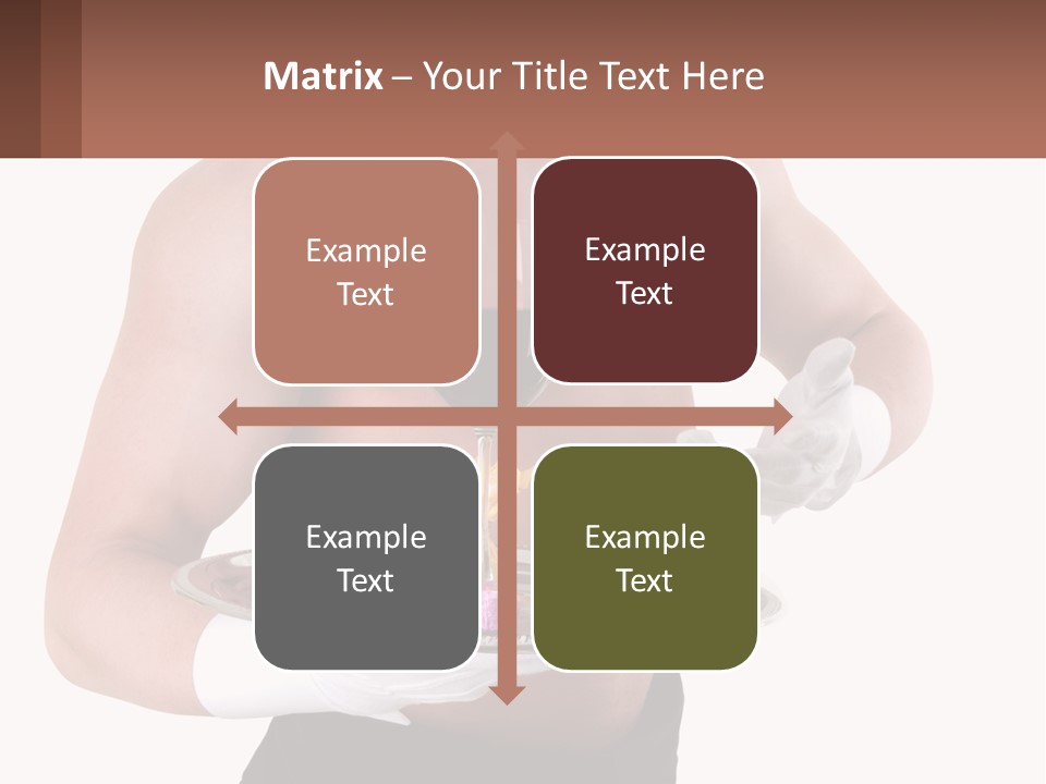 Man Waiter Beautiful PowerPoint Template