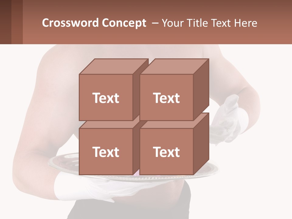 Man Waiter Beautiful PowerPoint Template