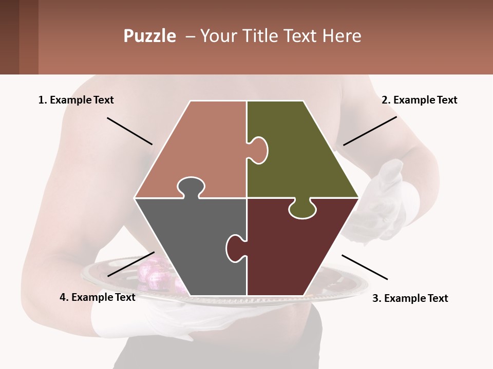 Man Waiter Beautiful PowerPoint Template