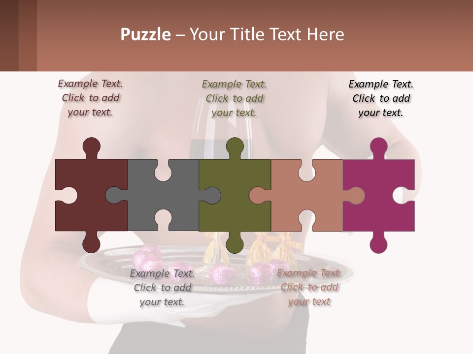 Man Waiter Beautiful PowerPoint Template