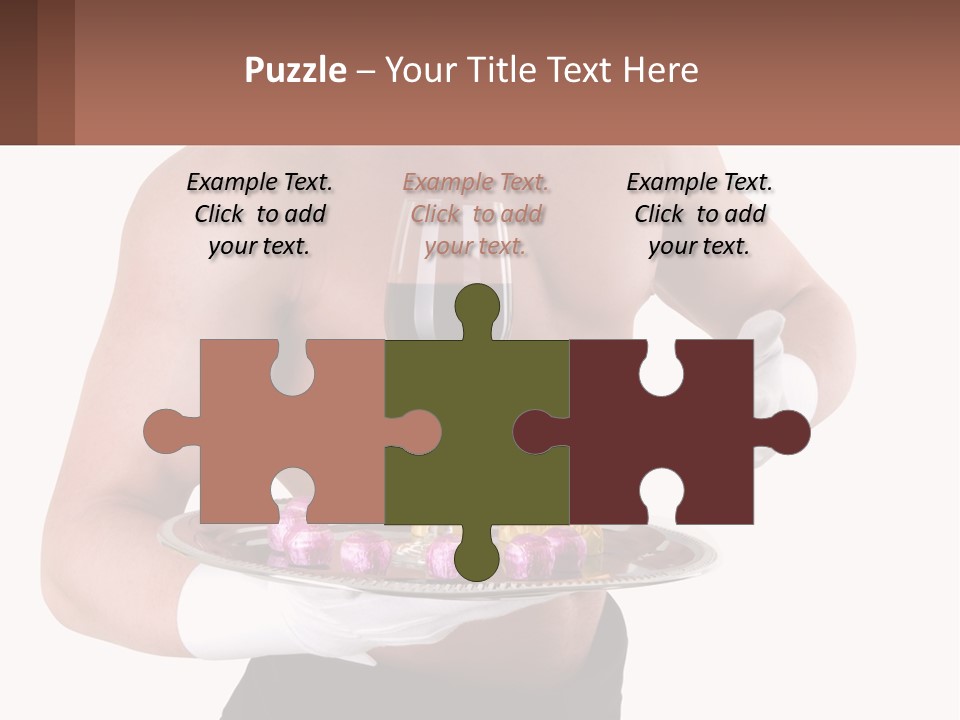 Man Waiter Beautiful PowerPoint Template