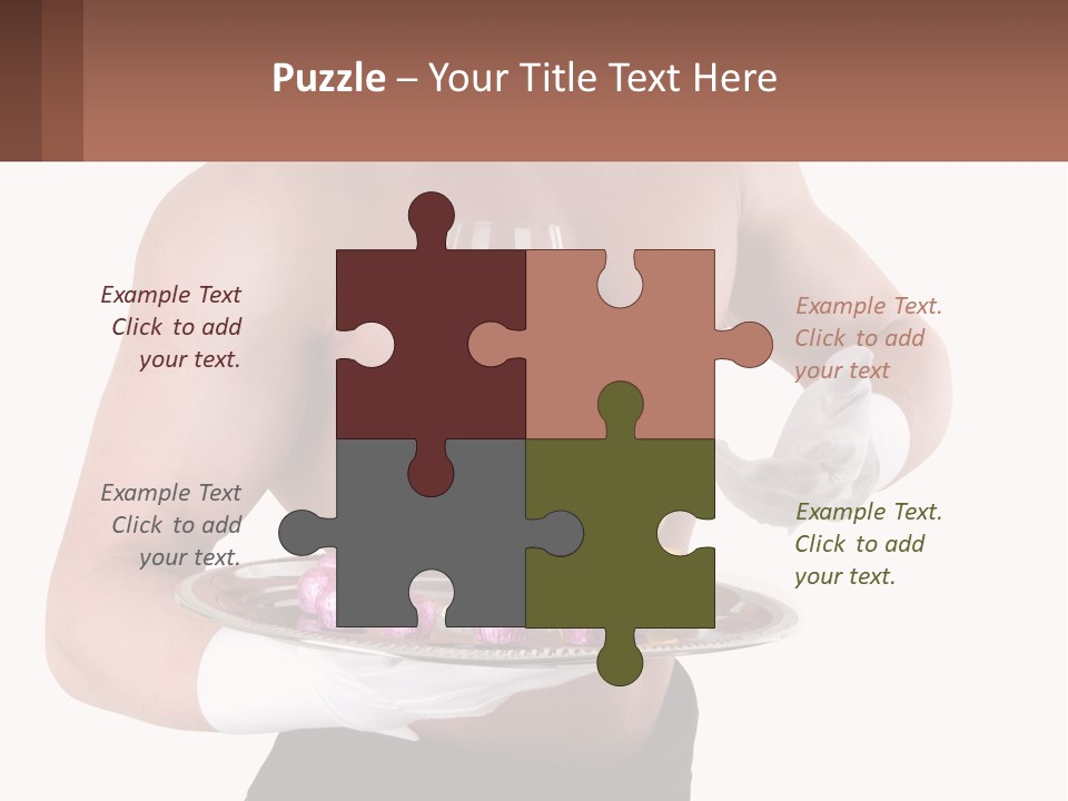 Man Waiter Beautiful PowerPoint Template