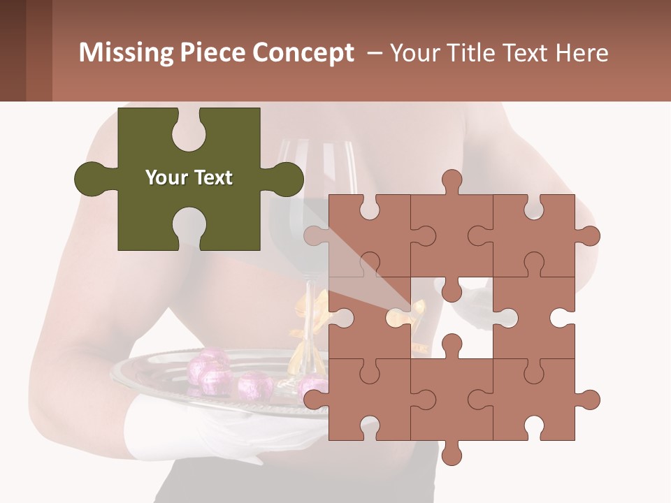 Man Waiter Beautiful PowerPoint Template