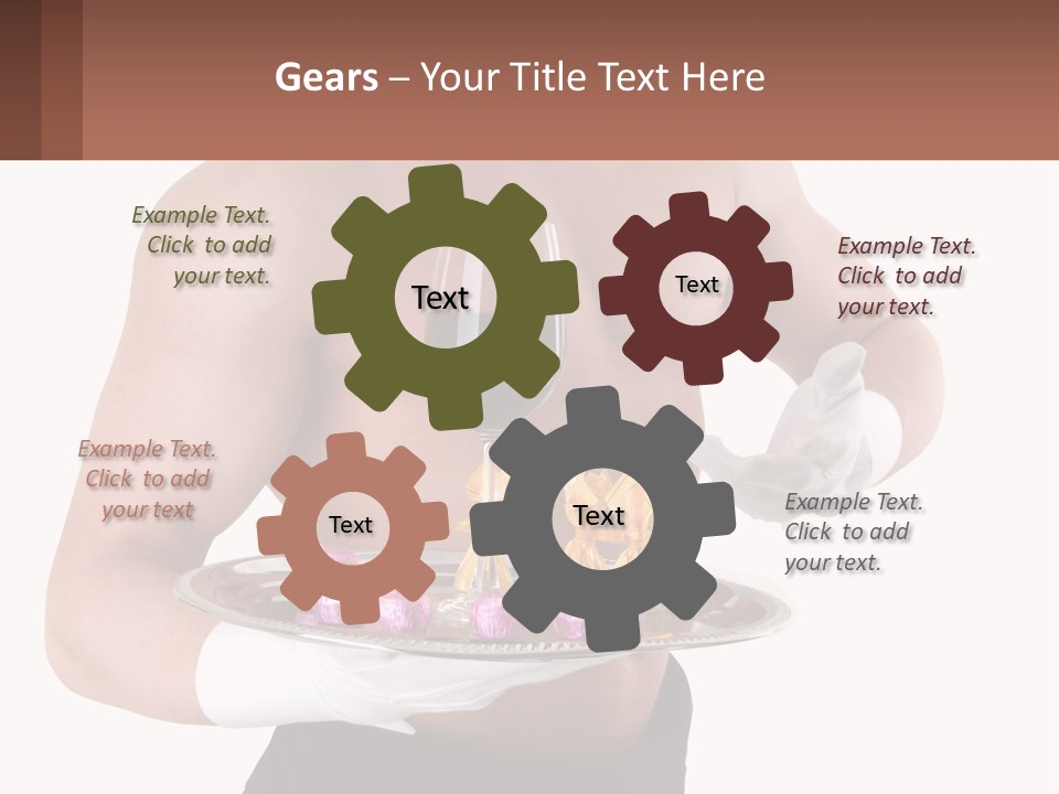 Man Waiter Beautiful PowerPoint Template