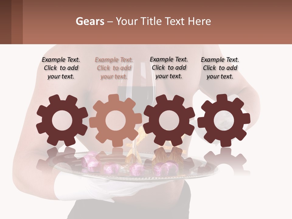 Man Waiter Beautiful PowerPoint Template