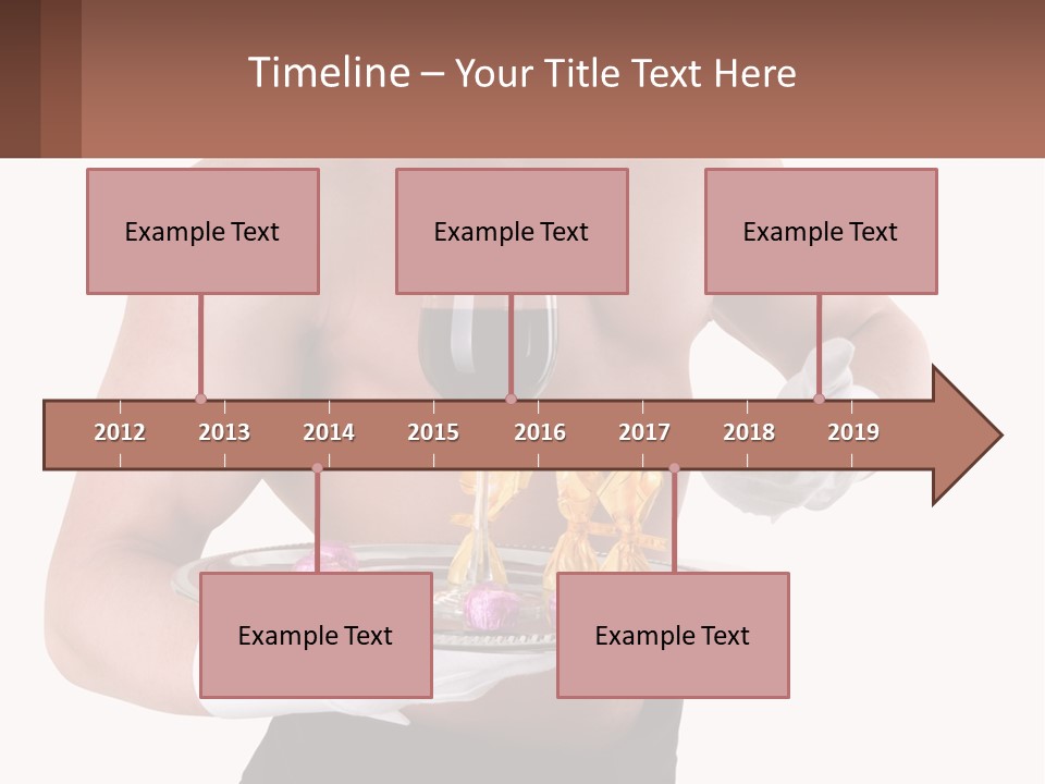 Man Waiter Beautiful PowerPoint Template