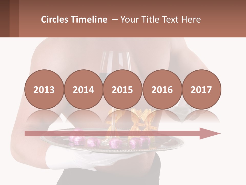 Man Waiter Beautiful PowerPoint Template