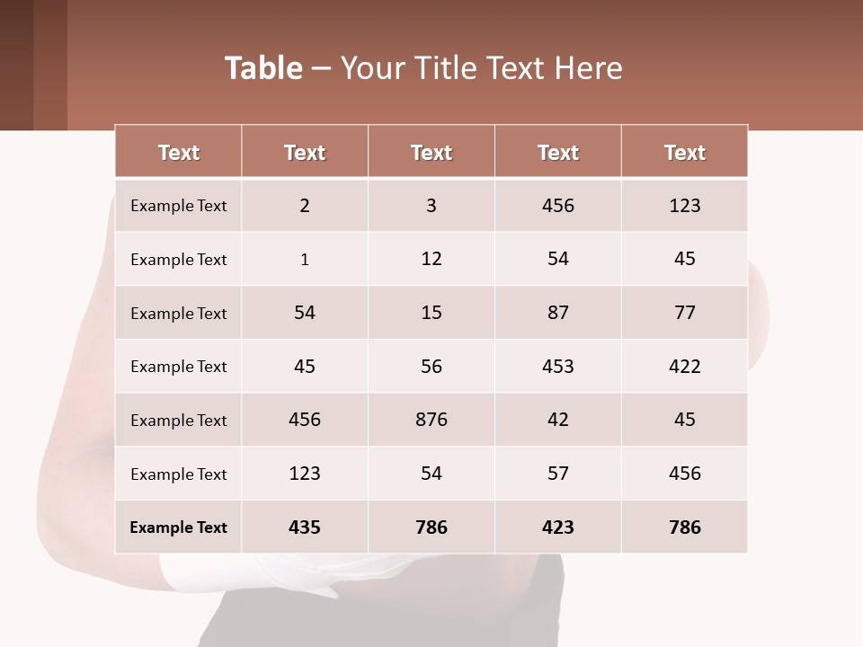 Man Waiter Beautiful PowerPoint Template