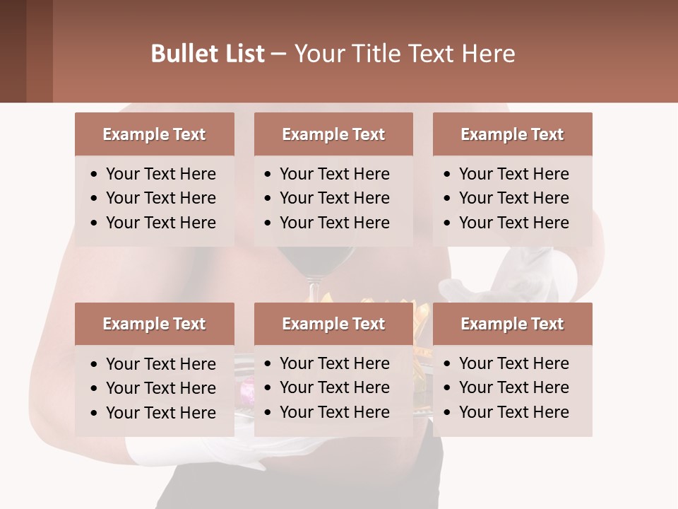 Man Waiter Beautiful PowerPoint Template