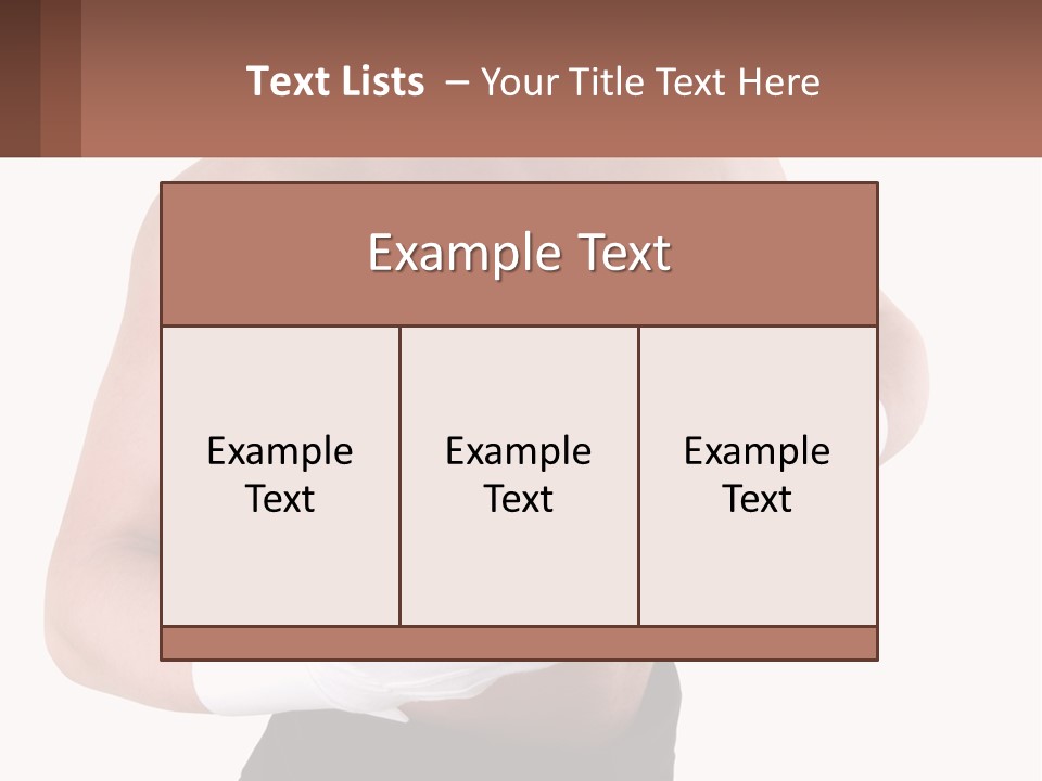 Man Waiter Beautiful PowerPoint Template