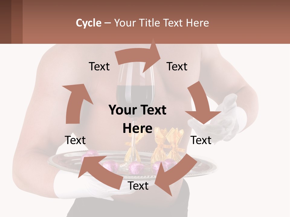 Man Waiter Beautiful PowerPoint Template