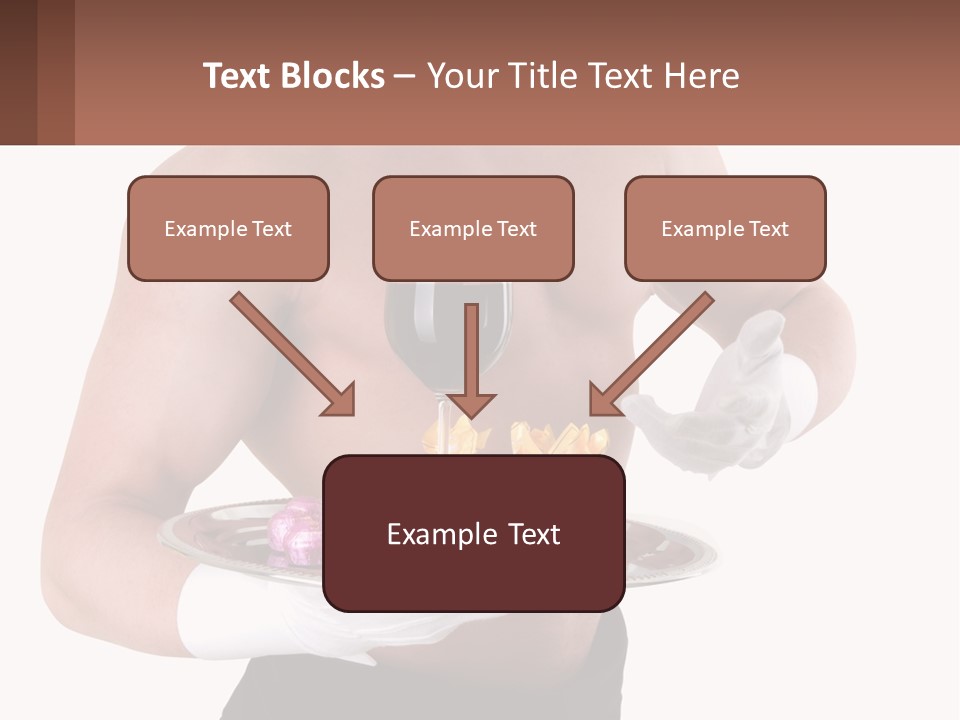 Man Waiter Beautiful PowerPoint Template