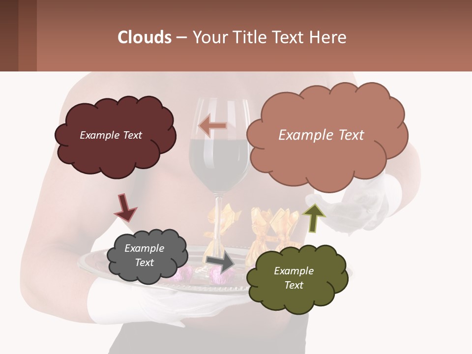 Man Waiter Beautiful PowerPoint Template