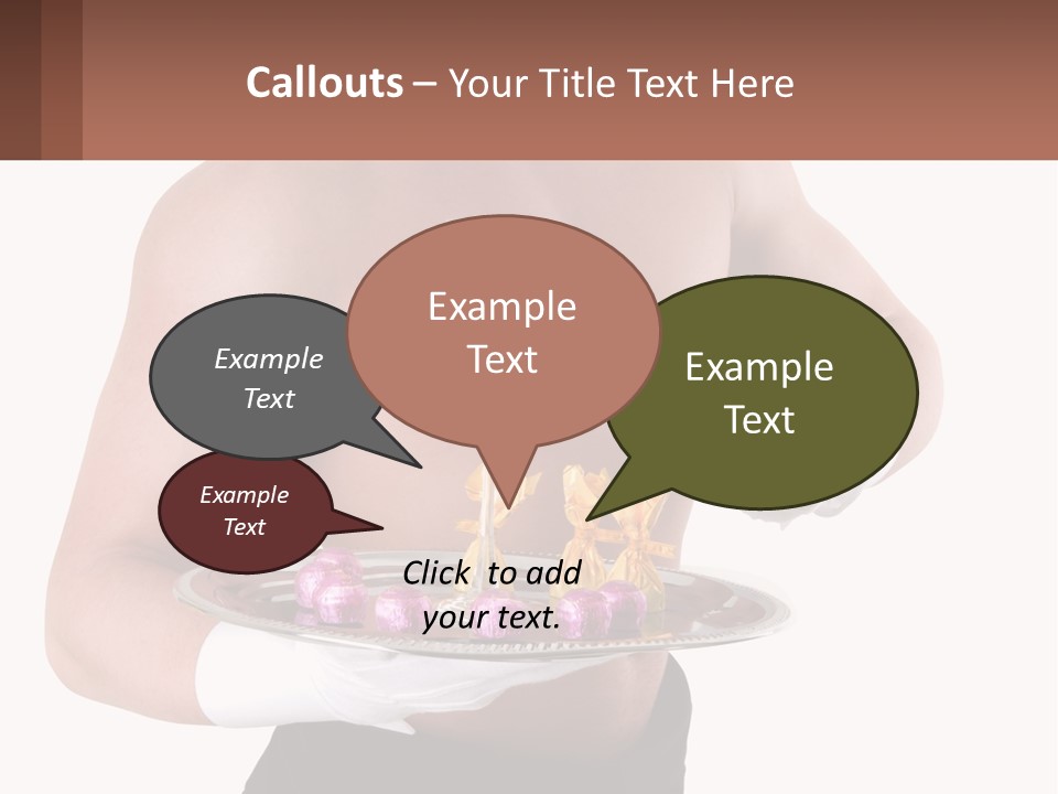 Man Waiter Beautiful PowerPoint Template