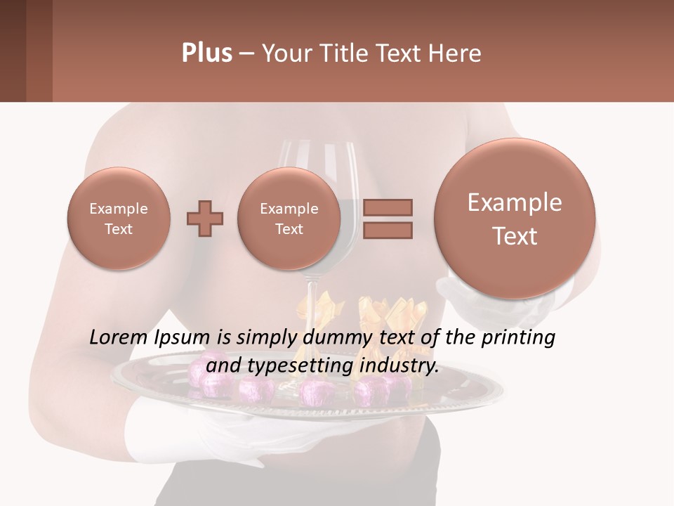 Man Waiter Beautiful PowerPoint Template