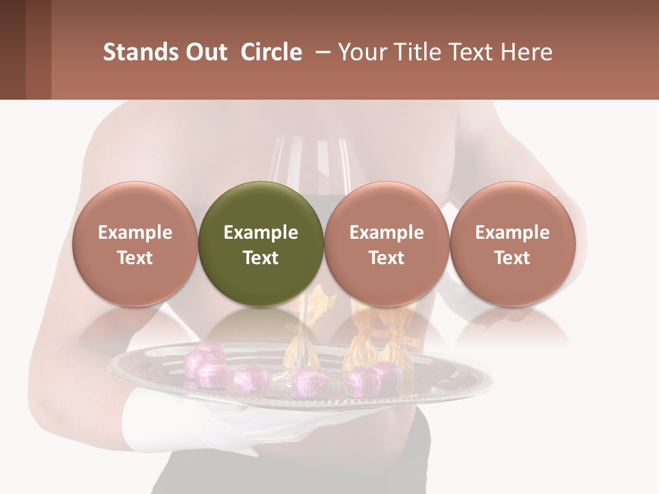 Man Waiter Beautiful PowerPoint Template