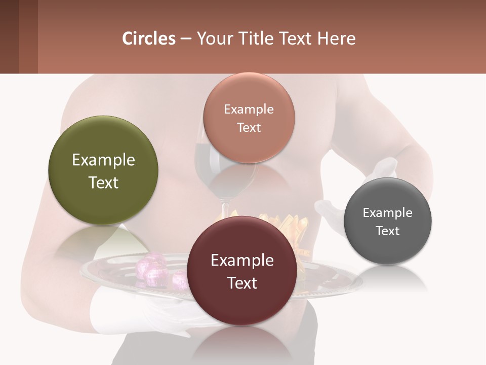 Man Waiter Beautiful PowerPoint Template