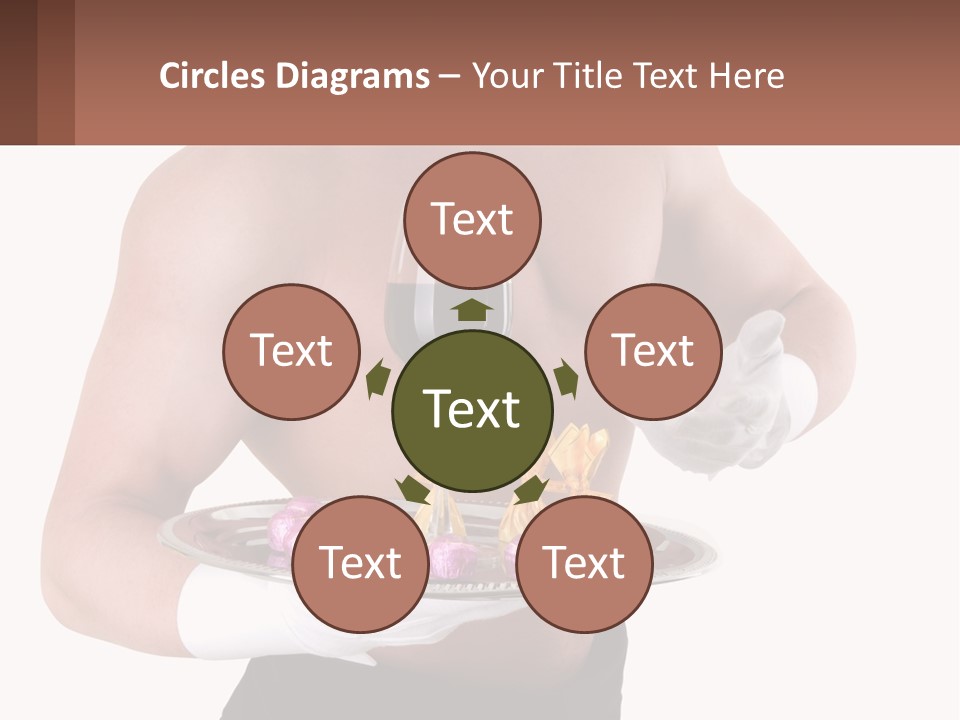 Man Waiter Beautiful PowerPoint Template