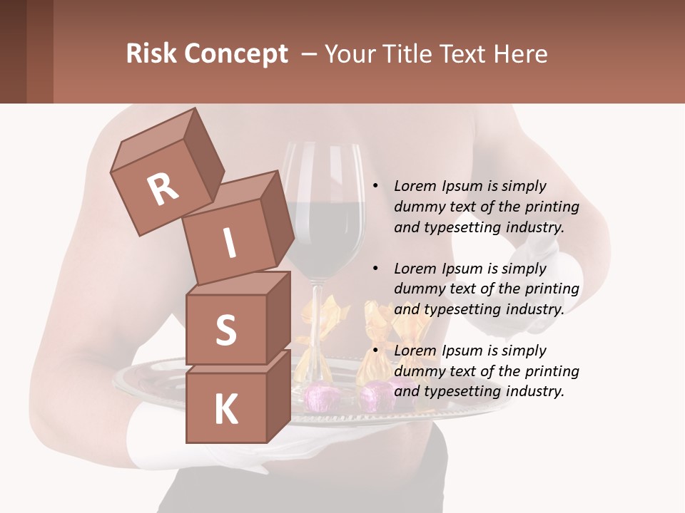 Man Waiter Beautiful PowerPoint Template