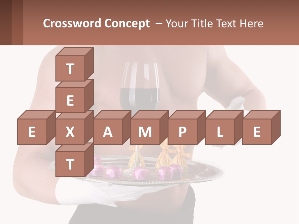 Man Waiter Beautiful PowerPoint Template