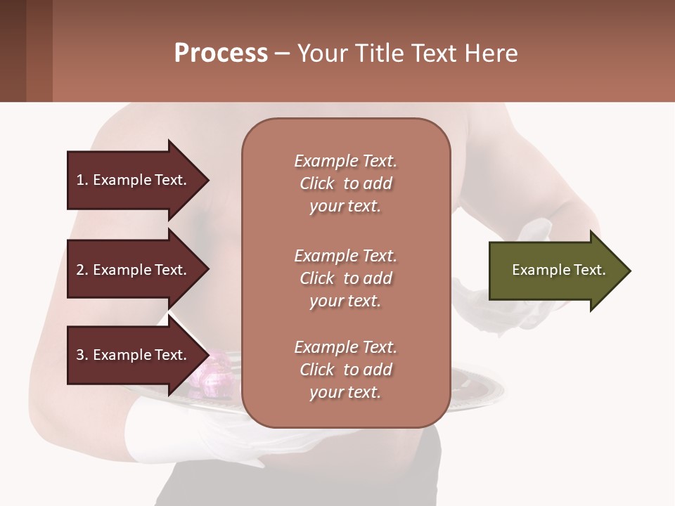 Man Waiter Beautiful PowerPoint Template