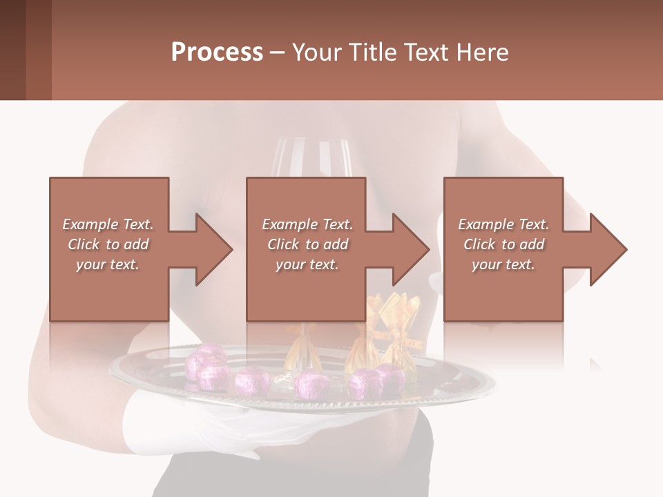 Man Waiter Beautiful PowerPoint Template