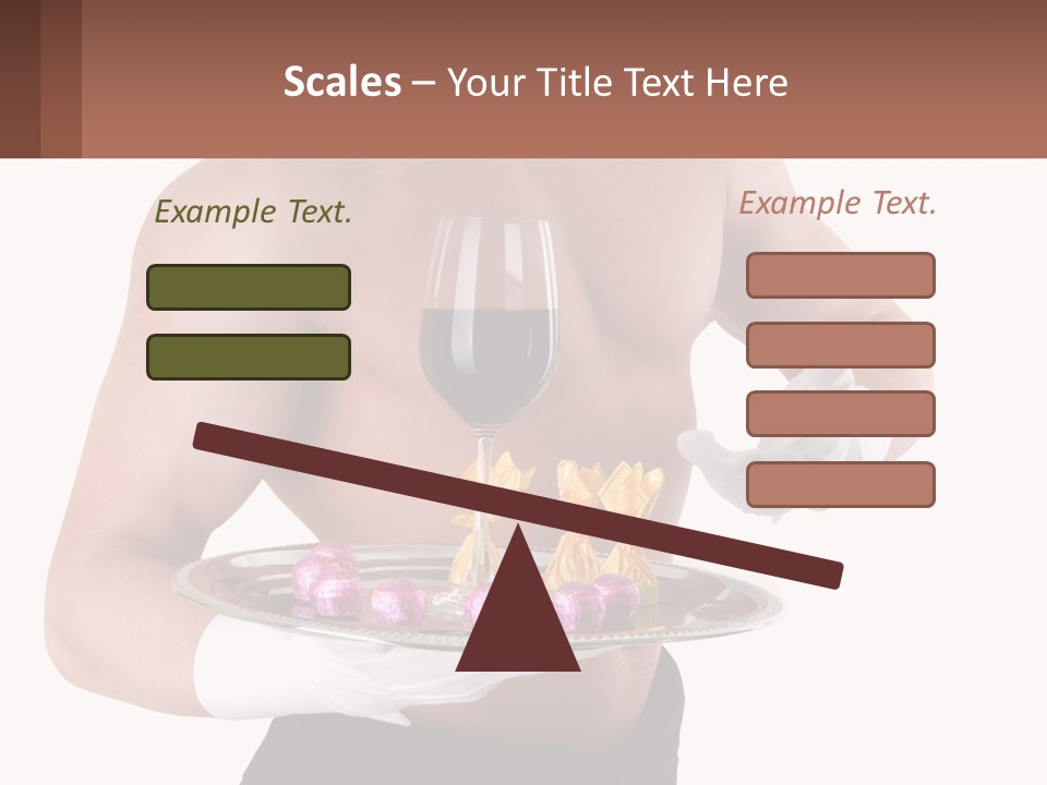 Man Waiter Beautiful PowerPoint Template