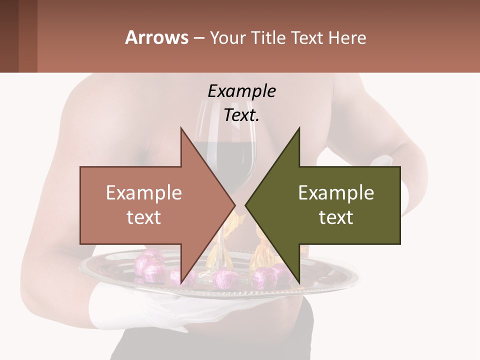 Man Waiter Beautiful PowerPoint Template