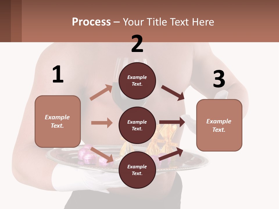 Man Waiter Beautiful PowerPoint Template