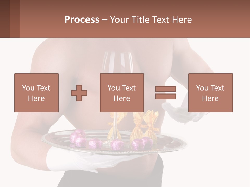 Man Waiter Beautiful PowerPoint Template