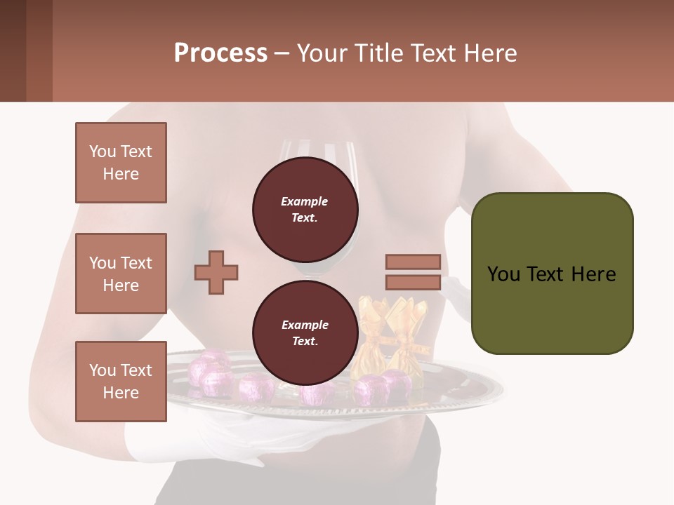 Man Waiter Beautiful PowerPoint Template