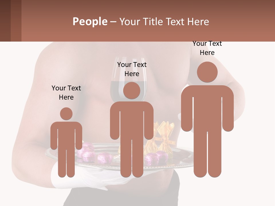 Man Waiter Beautiful PowerPoint Template